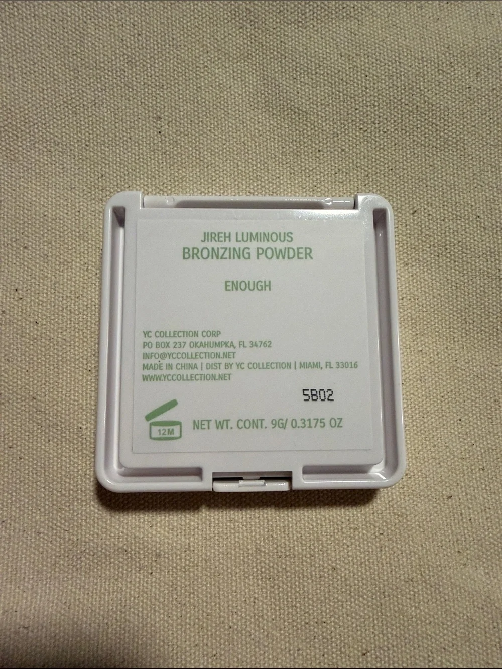 YC Collection Jireh Luminous Bronzing Powder - enough